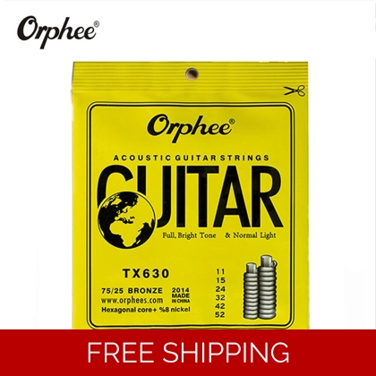 Orphee Acoustic Guitar Strings 11 Gauge TX630